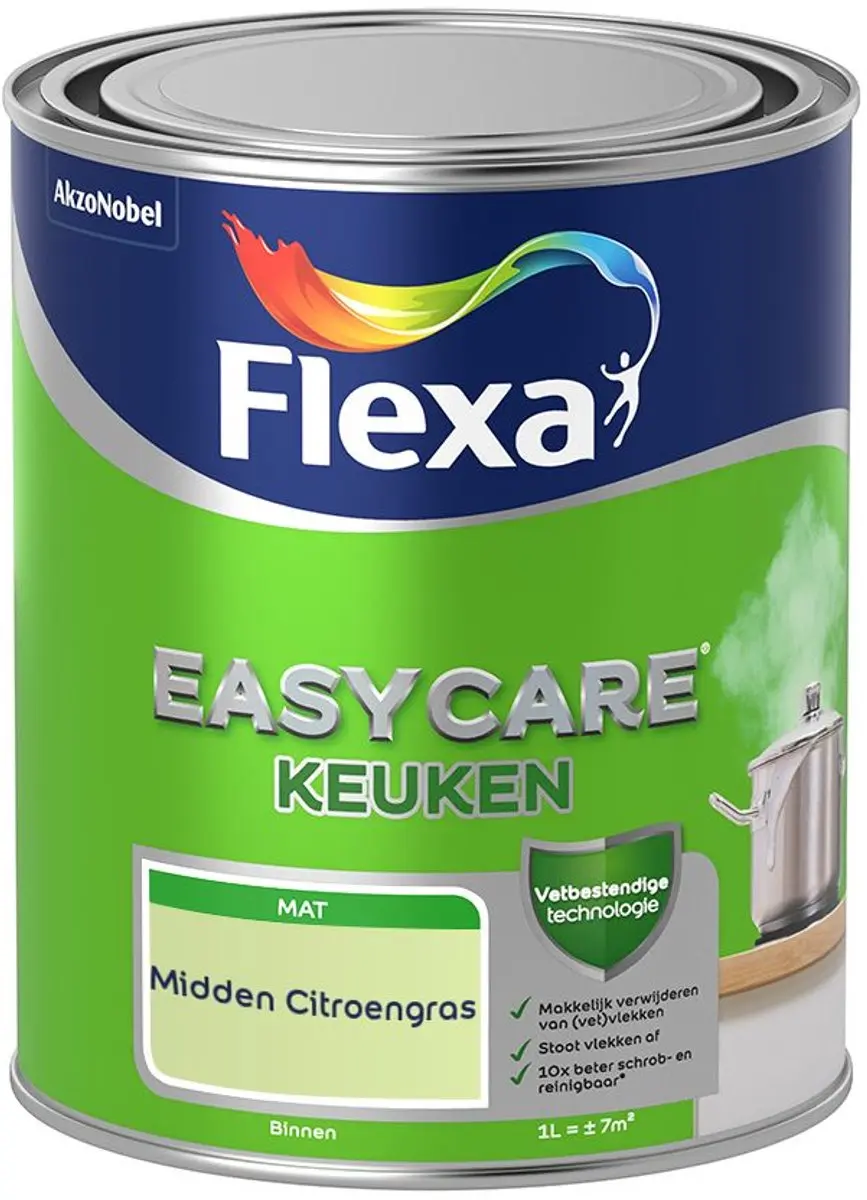 Flexa Easycare Keuken Midden Citroengras Mengverf 1L