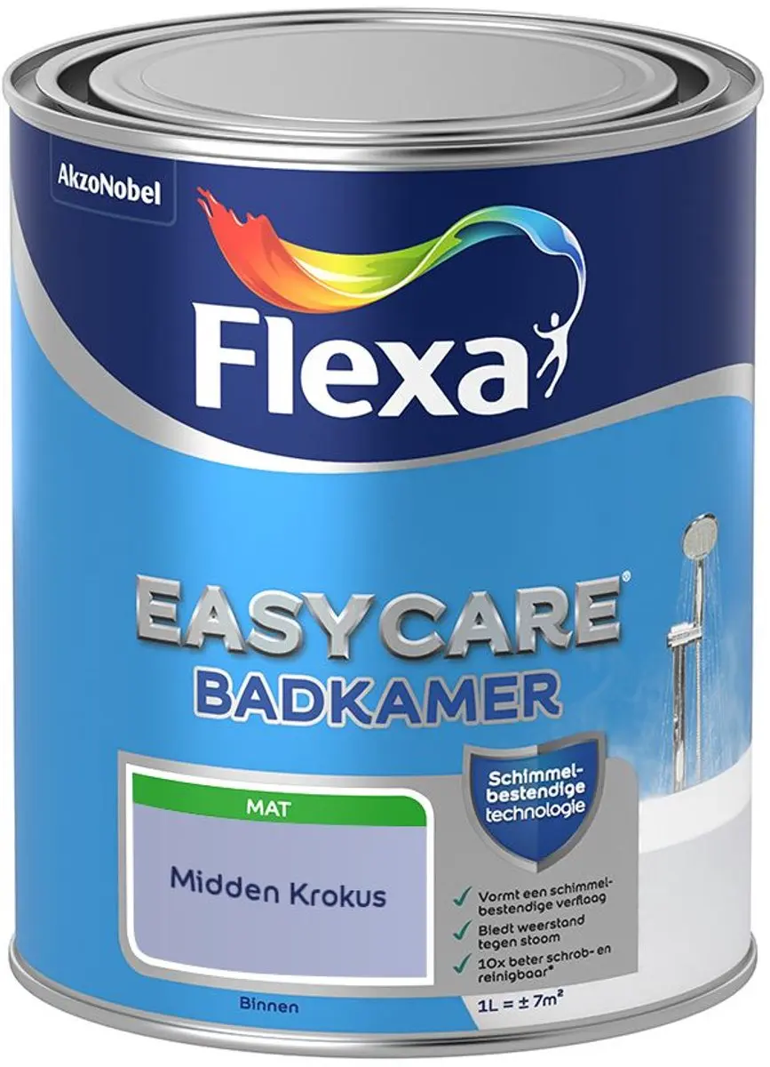 Flexa Easycare Badkamer Midden Krokus Mengverf 1L