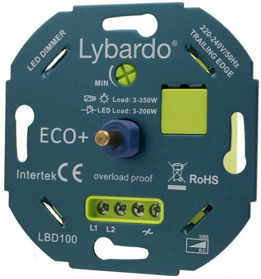 Lybardo GU10 LED 10 Stuks + Dimmer 3-200W - Modern Warmwit