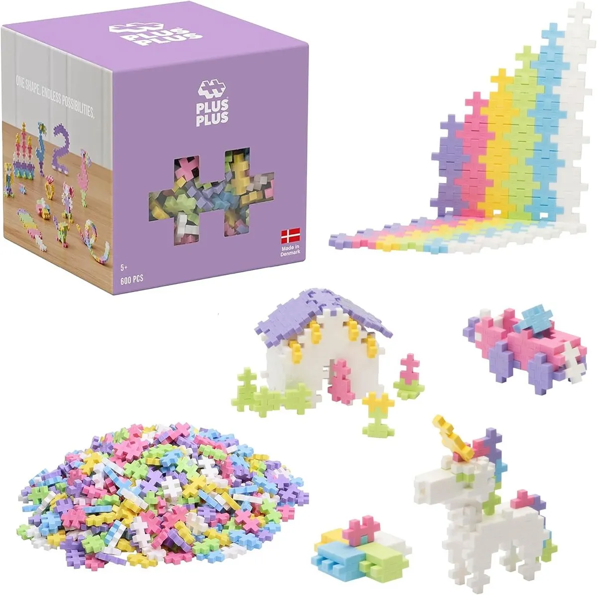 Plus-Plus Basic Pastel Paars 600-delig Bouwset