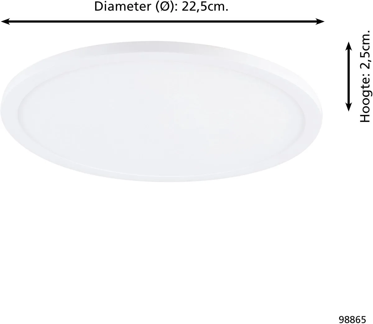Eglo Fueva Flex Inbouwlamp 22.5cm - Wit - 3000K