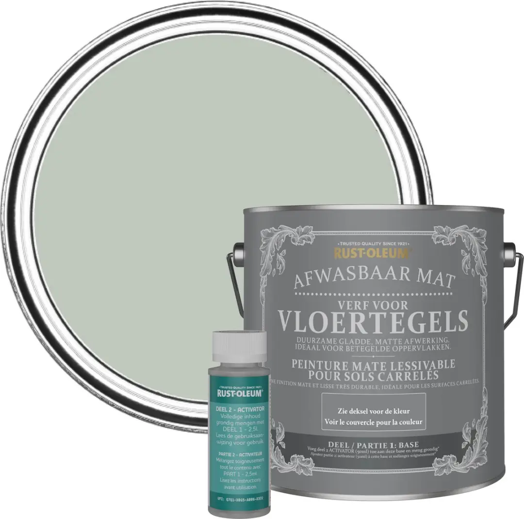 Rust-Oleum Krijtgroen Vloertegelverf 2,5L
