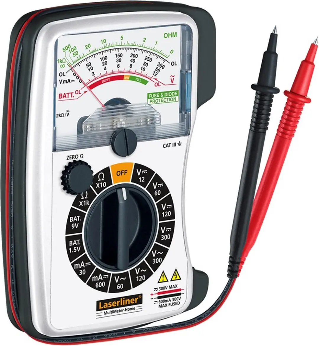 Laserliner MultiMeter Home Multimeter - AC/DC 300V & 600mA - afbeelding 6 van 6