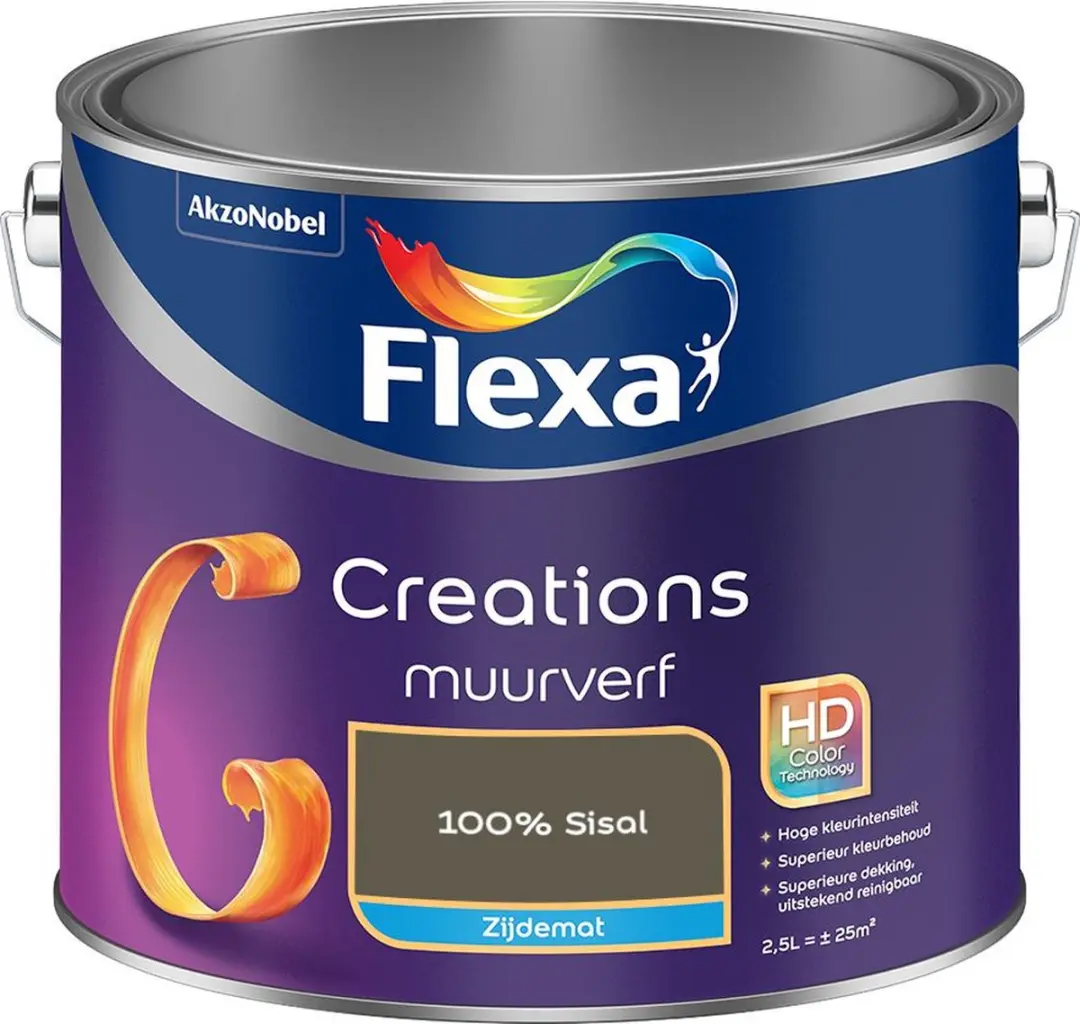Flexa Creations Muurverf Zijdemat 100% Sisal 2,5L