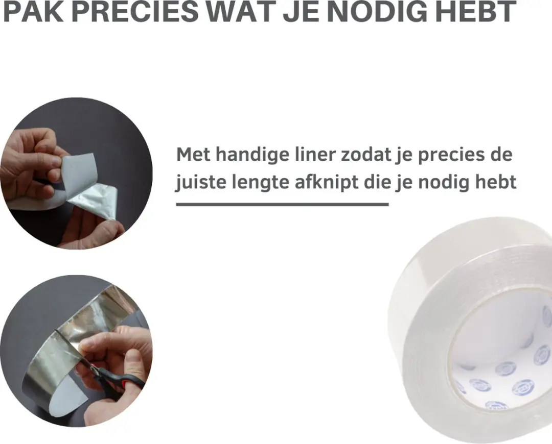TETRA Aluminiumtape 50m x 50mm - Zilver