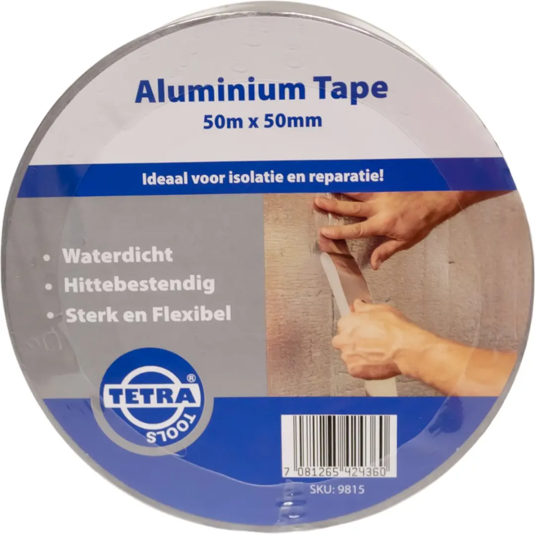 TETRA Aluminiumtape 50m x 50mm - Zilver