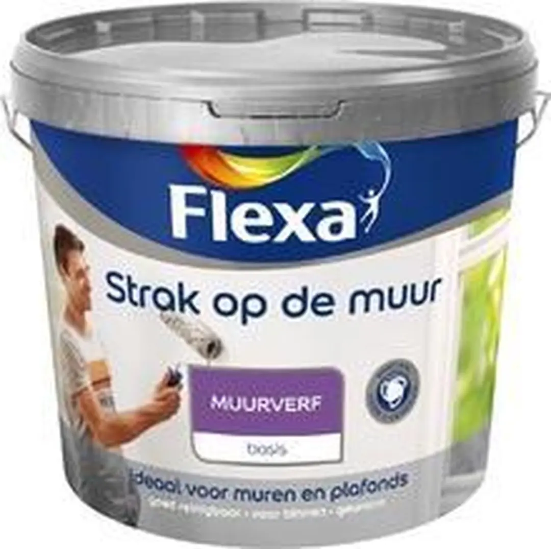Flexa Strak op de Muur Binnen Muurverf Mat Midden Kokos 1L
