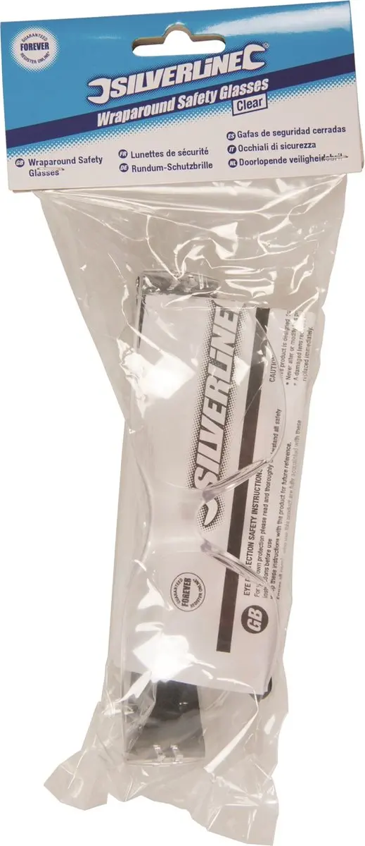 Silverline Veiligheidsbril DF1 - Krasbestendig UV-Bescherming