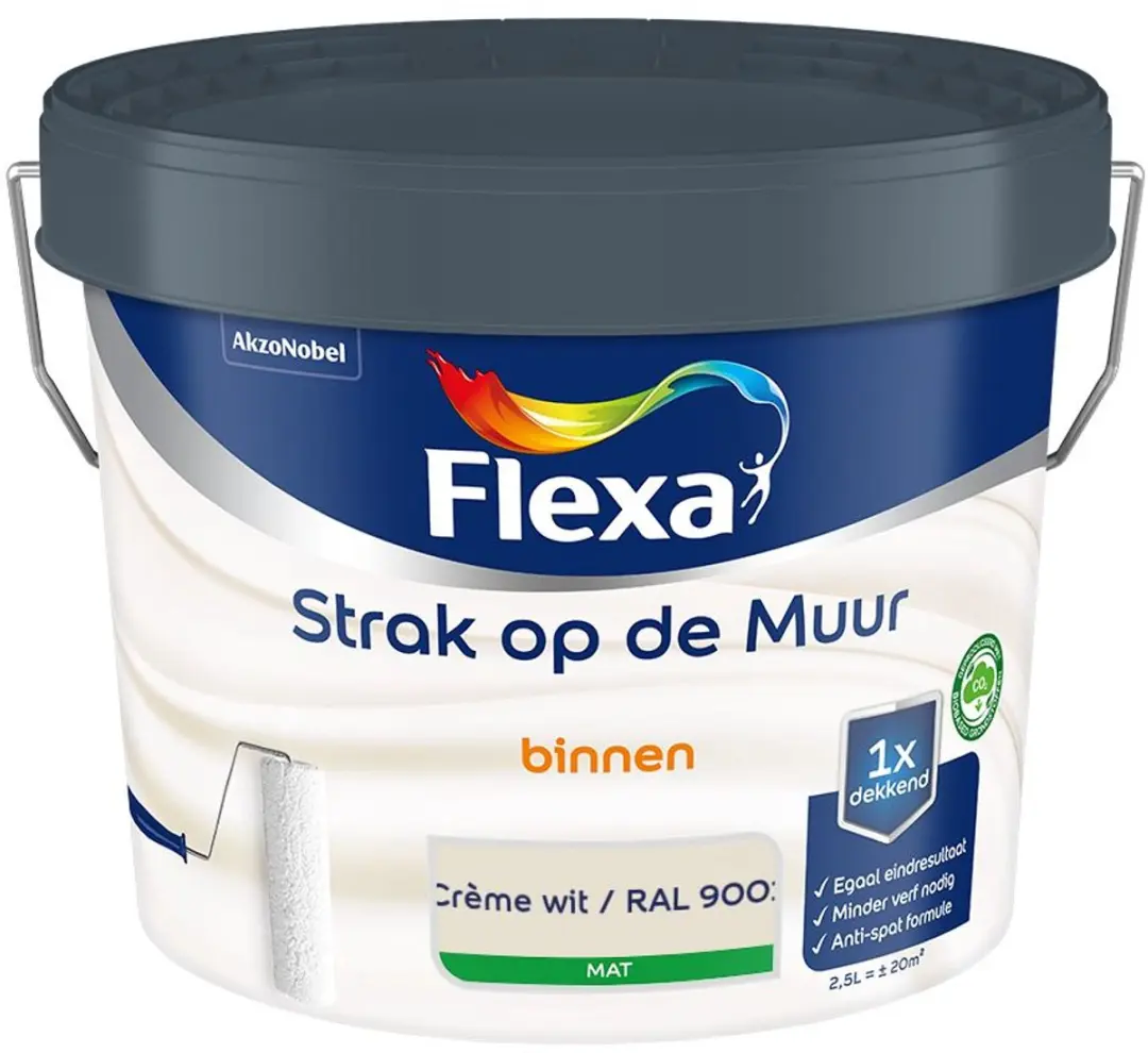 Flexa Strak Op De Muur Binnen Mat Mengverf 2,5L