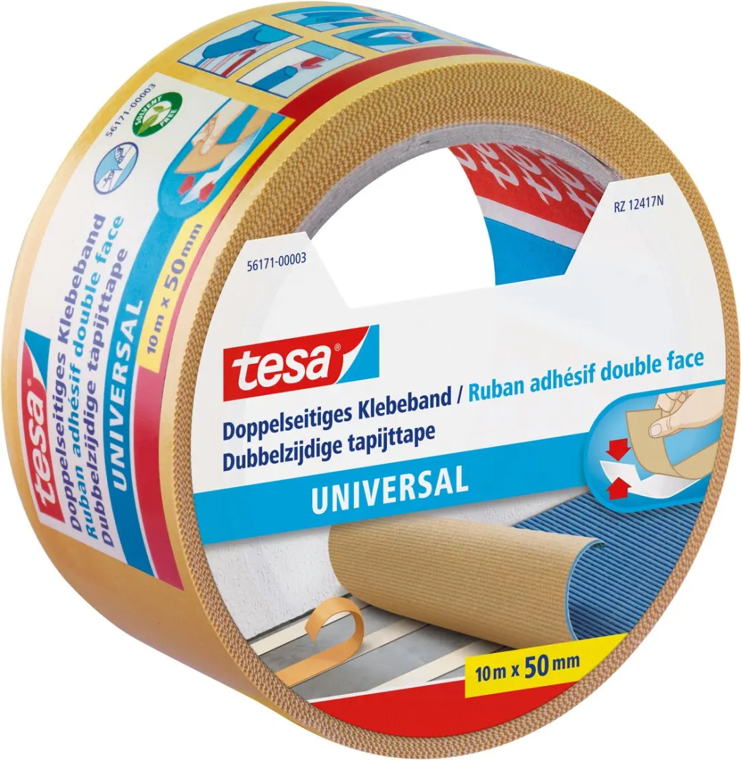 Tesa Dubbelzijdig Plakband Universeel 10m x 50mm