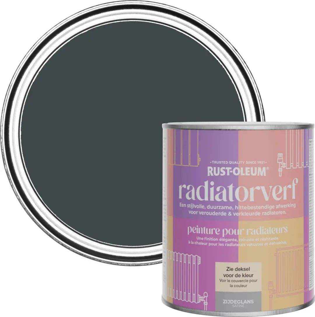 Rust-Oleum Radiatorverf Zwart Zand 750ml