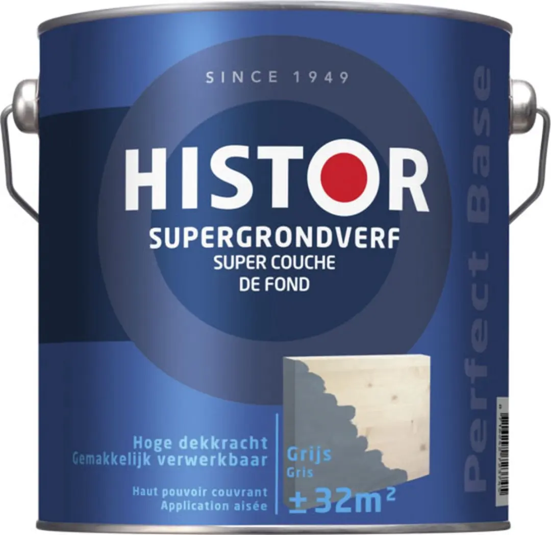 Histor Perfect Base Supergrondverf 2,5L - Grijs