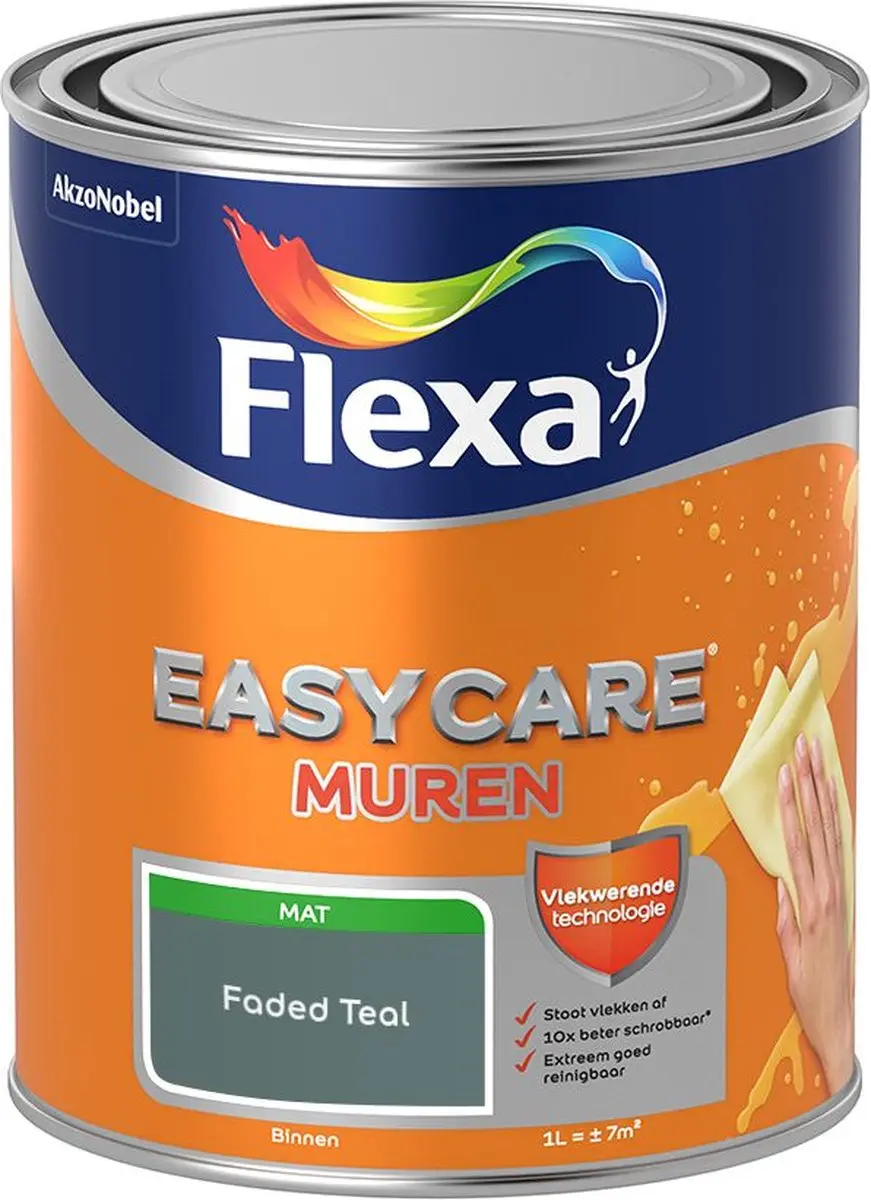 Flexa Easycare Murenverf Faded Teal 1L