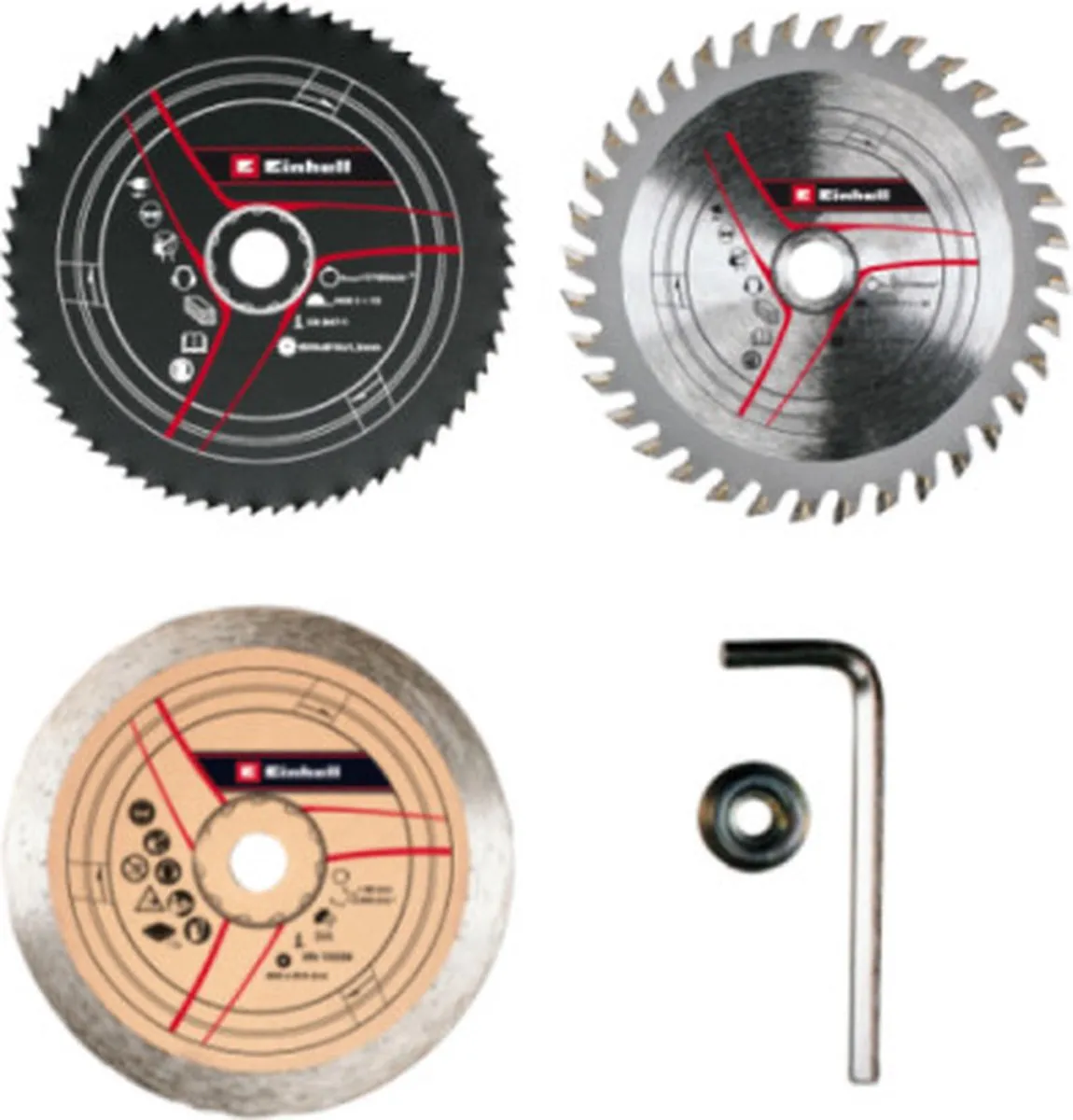 Einhell Mini Cirkelzaagbladen Set 3 Stuks 85mm