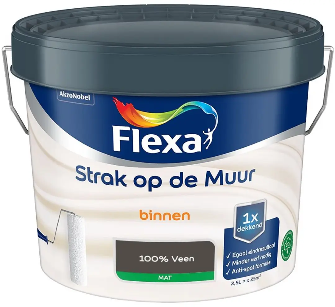 Flexa Strak Op De Muur Binnenmat Mengverf 100% Veen