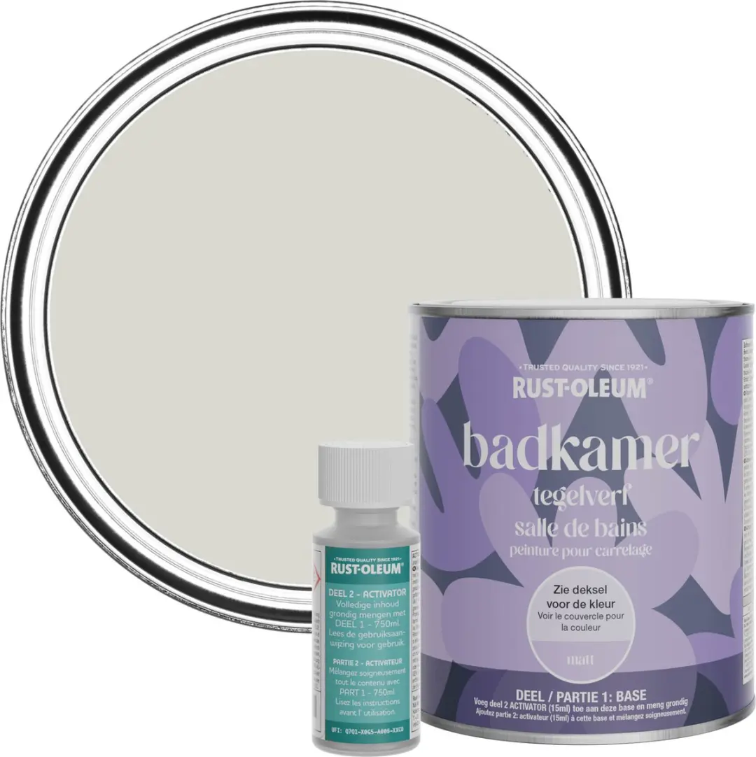 Rust-Oleum Grijs Badkamer Tegelverf Matt Mokka 750ml