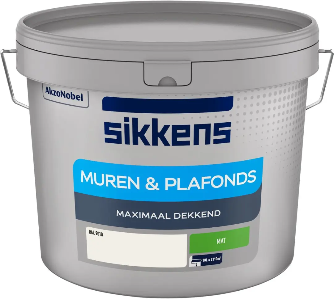 Sikkens Muren & Plafonds RAL 9010 - 10L