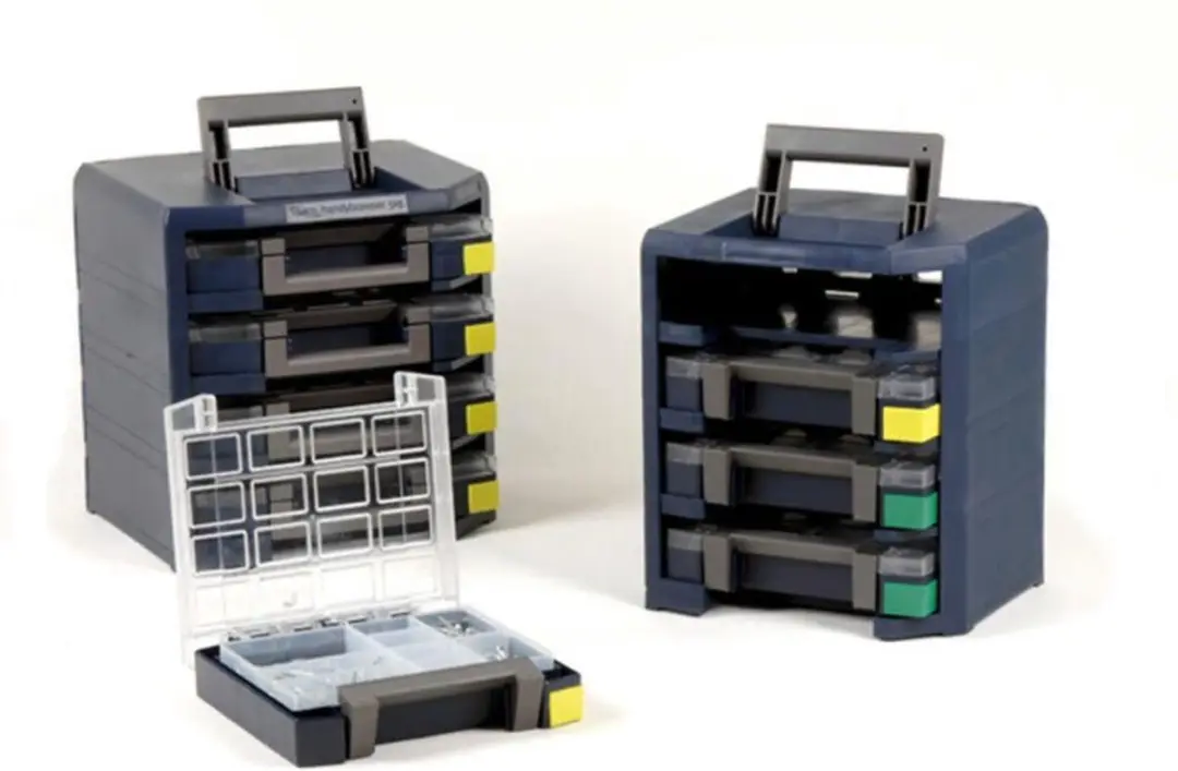 Raaco HandyBoxxser Assortimentsdoos - 4x Boxxer 55 Donkerblauw