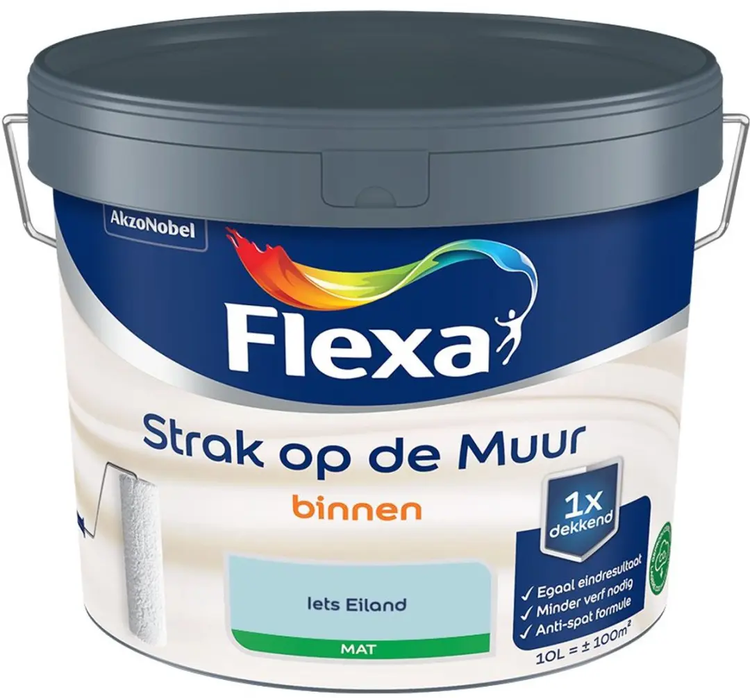 Flexa Strak Op De Muur Binnen Mat Mengverf Iets Eiland 10L