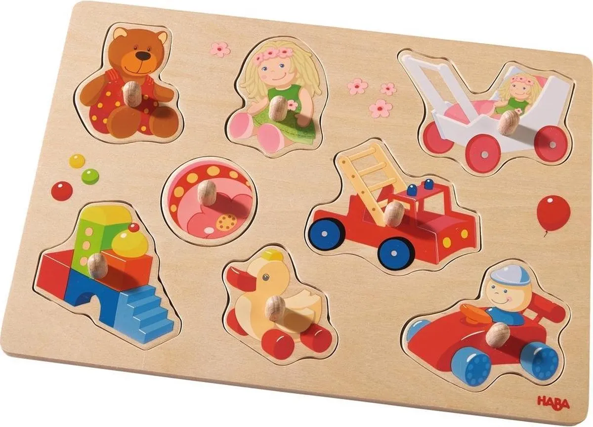 Haba Inlegpuzzel Mijn Eerste Speelgoed 8-delig - Multicolour