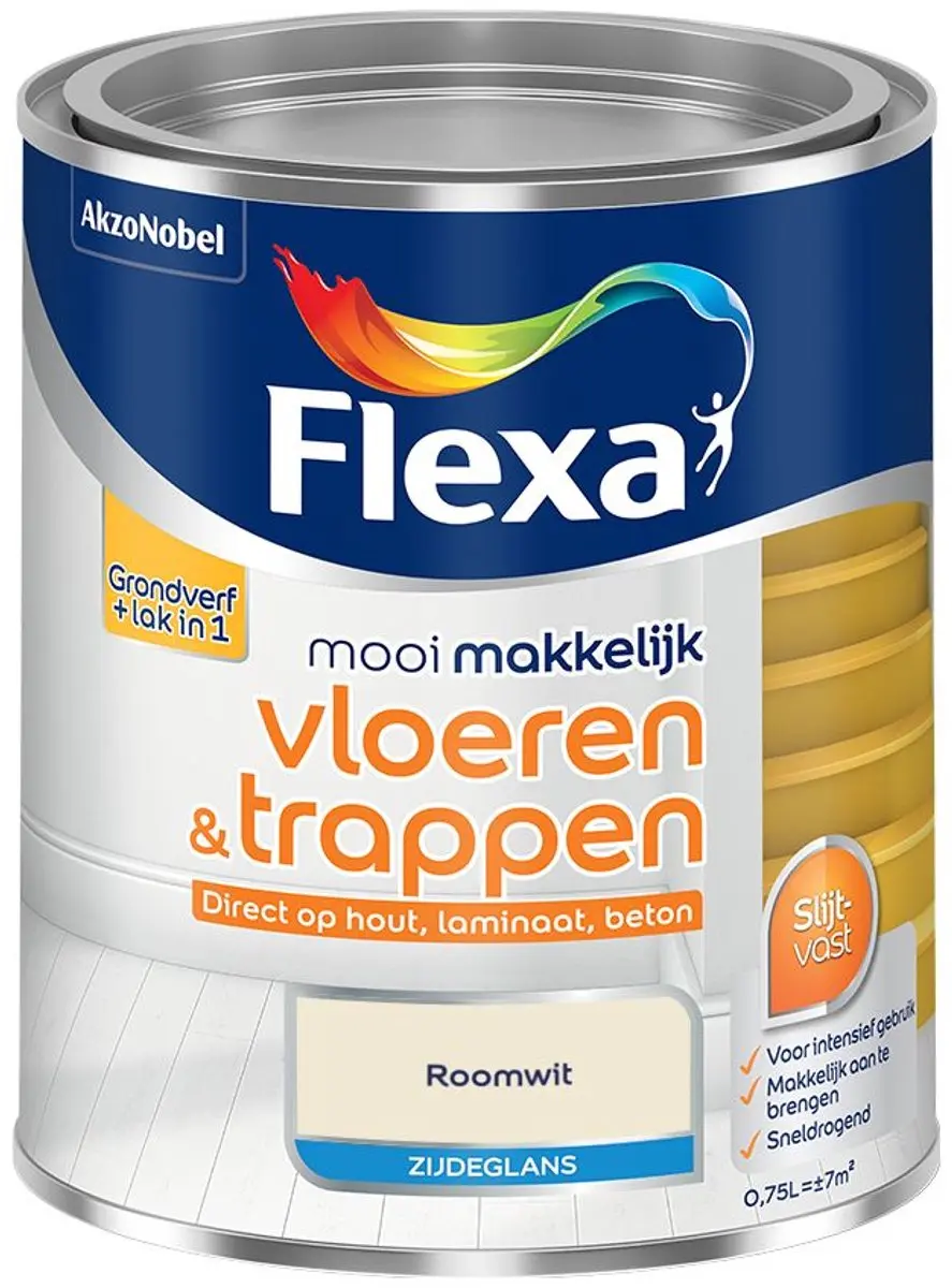Flexa Mengverf Roomwit 750ml - o.a. hout/steen