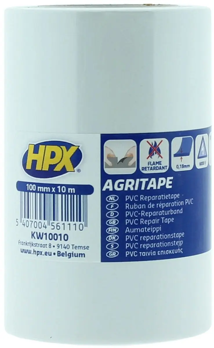 HPX Agritape 100mm x 10m - Wit
