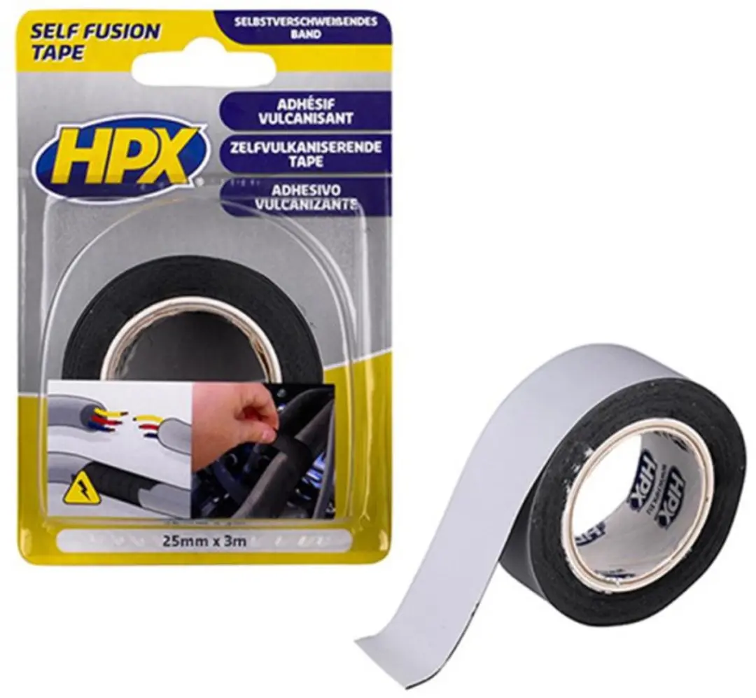 HPX Zelfvulkaniserende Tape 25mm x 3m - Zwart