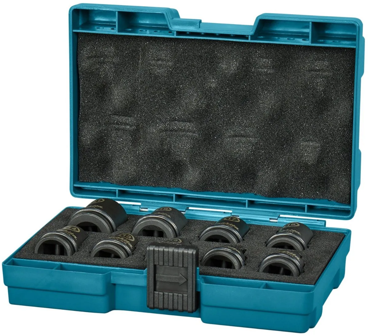 Makita E-16570 Impact Krachtdoppenset 9-delig - 1/2" - Zwart/Blauw