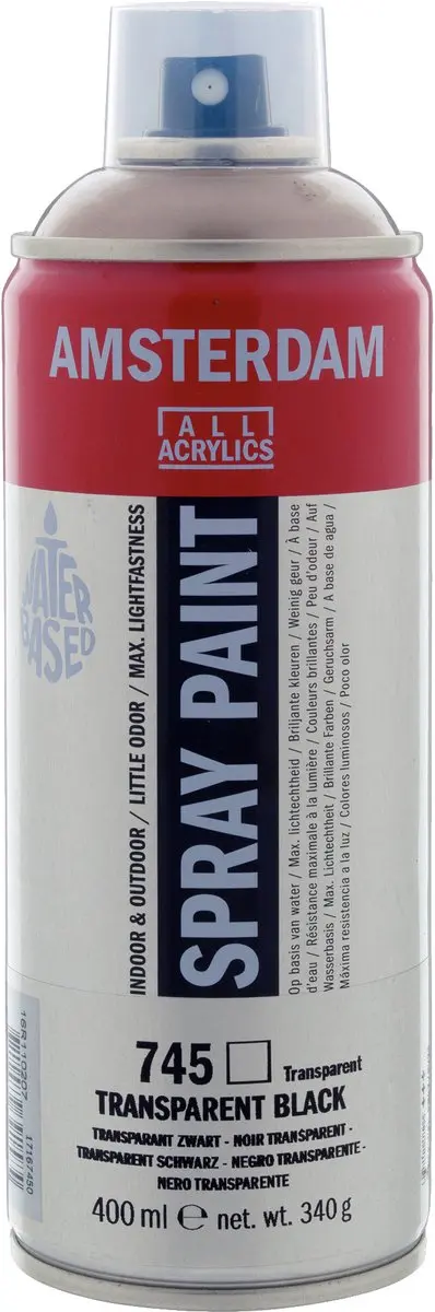 Talens Spraypaint 745 Transparant Zwart