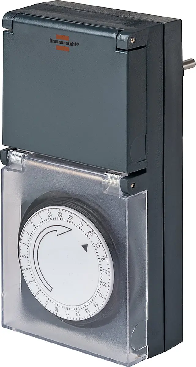 Brennenstuhl MZ 44 Tijdschakelklok - 3500W IP44 Zwart