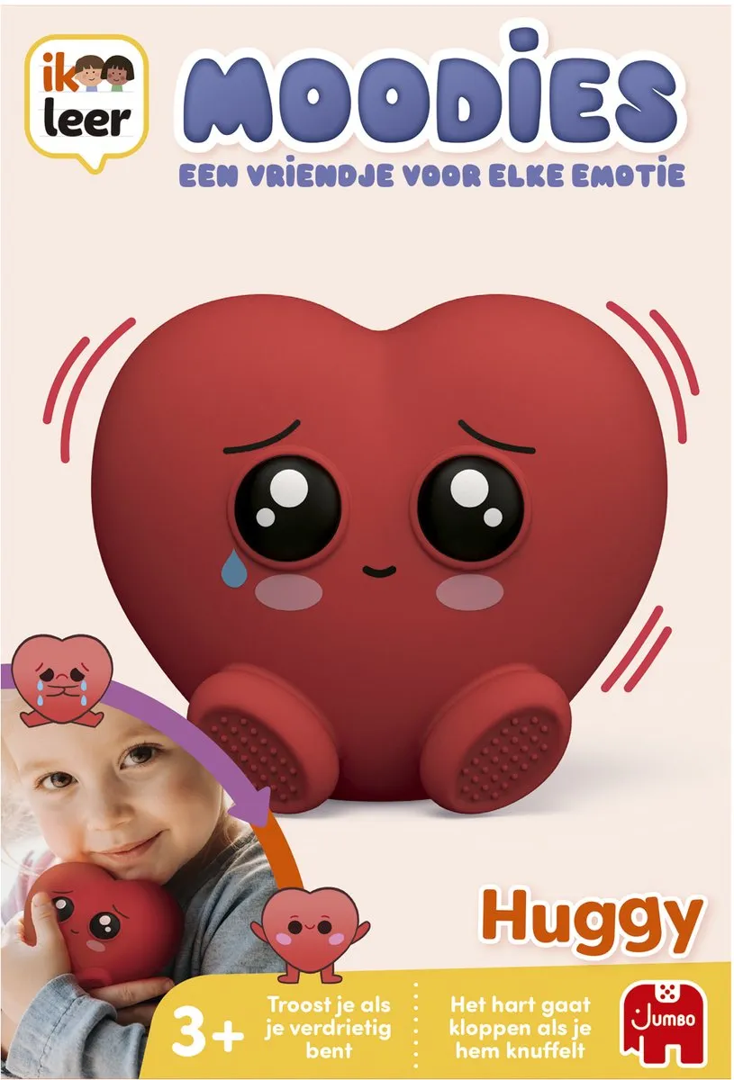 Jumbo Ik Leer Moodies Huggy - Elektronisch Speelgoed - Rood