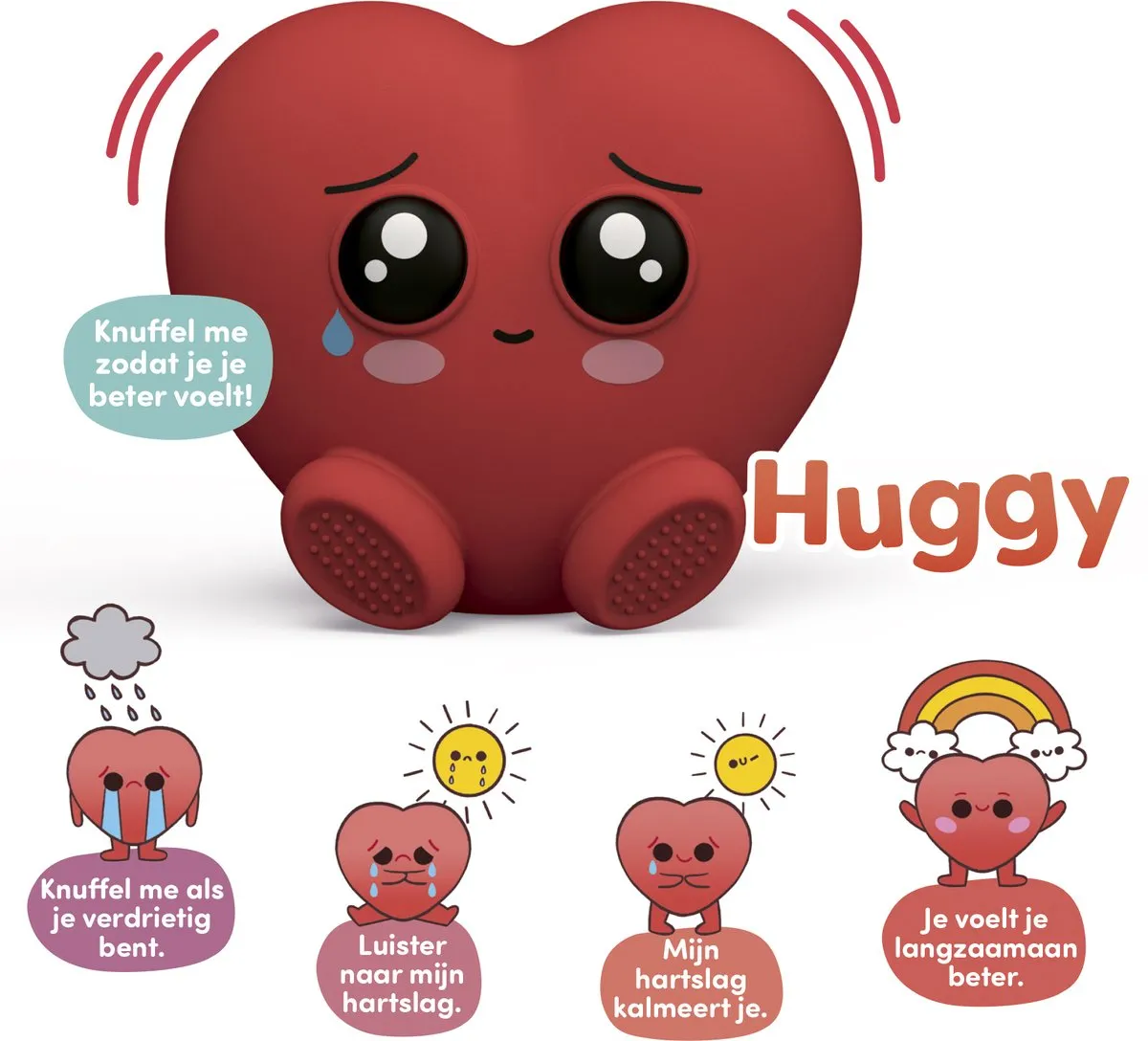 Jumbo Ik Leer Moodies Huggy - Elektronisch Speelgoed - Rood