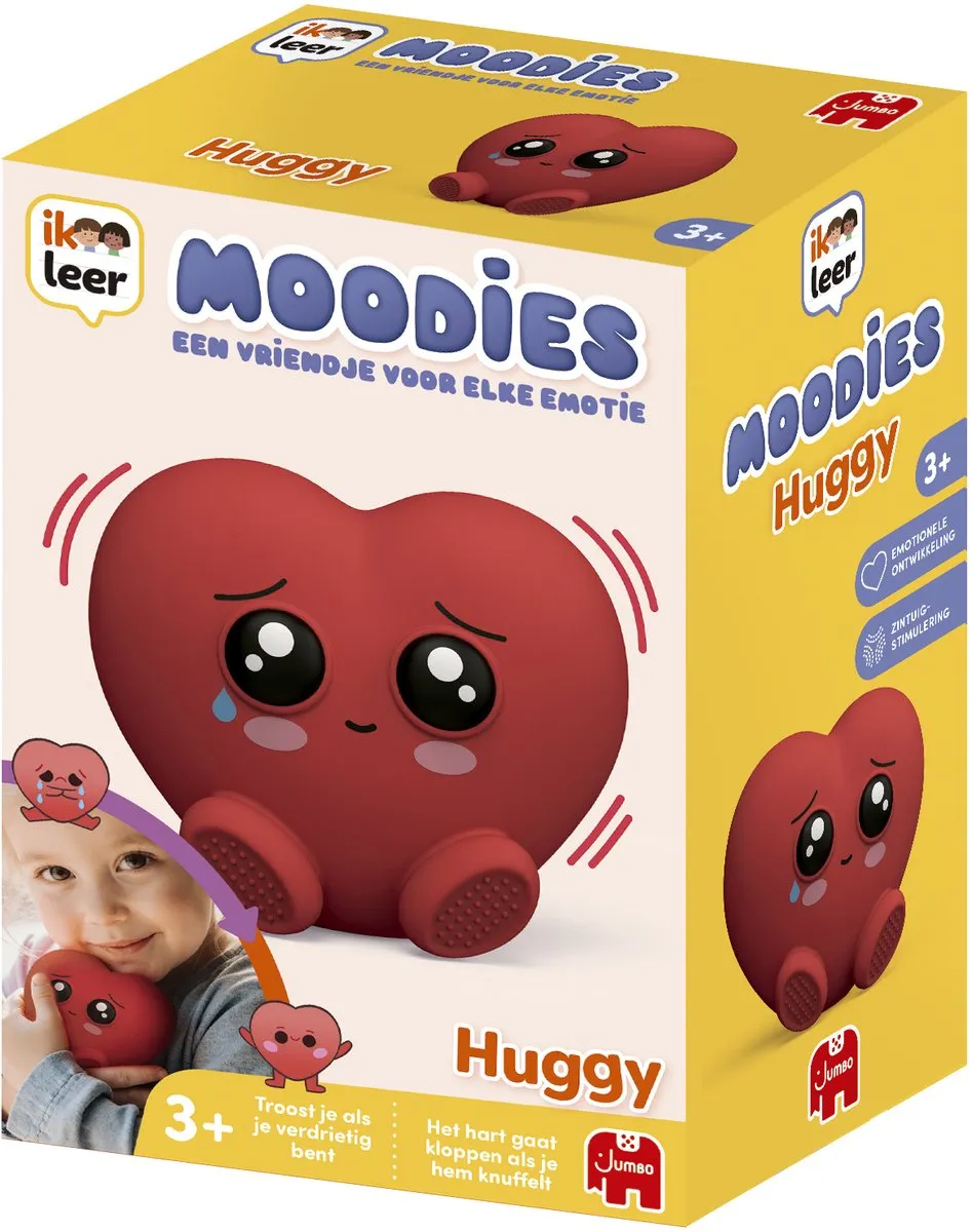 Jumbo Ik Leer Moodies Huggy - Elektronisch Speelgoed - Rood - afbeelding 6 van 6