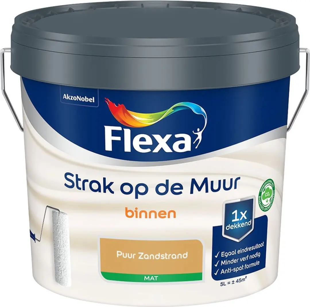 Flexa Strak Op De Muur Binnen Mat Puur Zandstrand Mengverf 5L