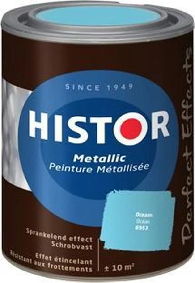 Histor Perfect Effects Metallic Muurverf 1L - Oceaan