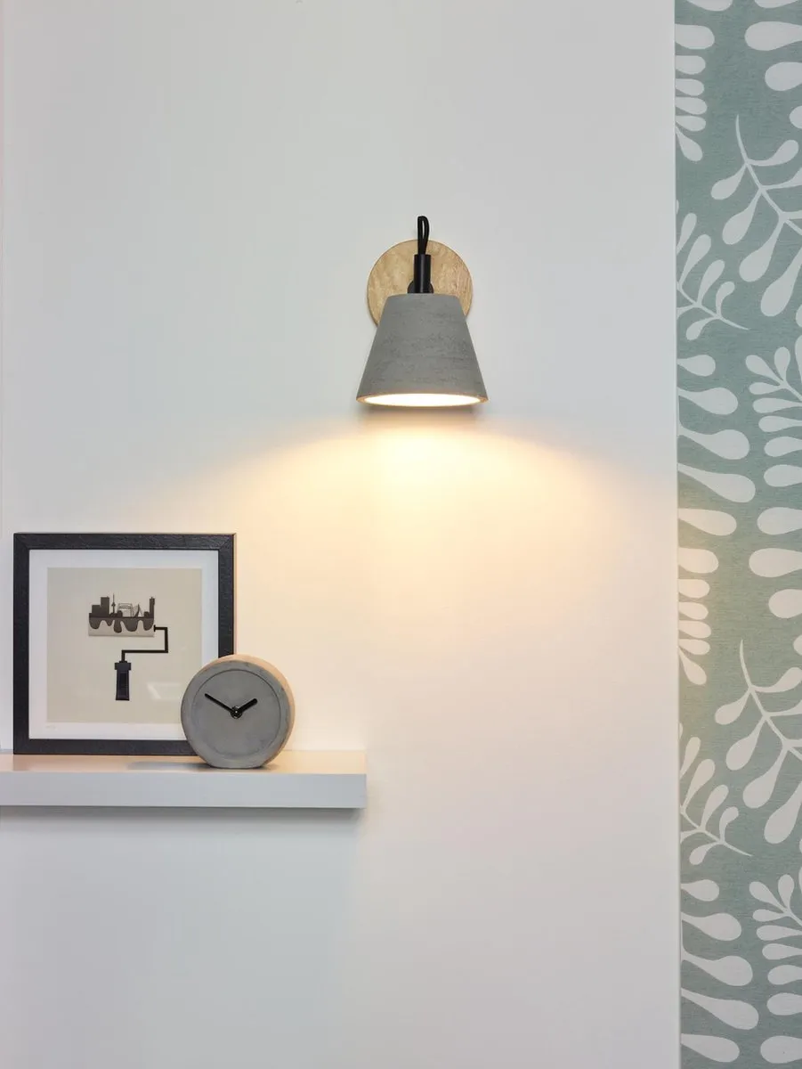 Lucide Possio Wandlamp E14 - Grijs