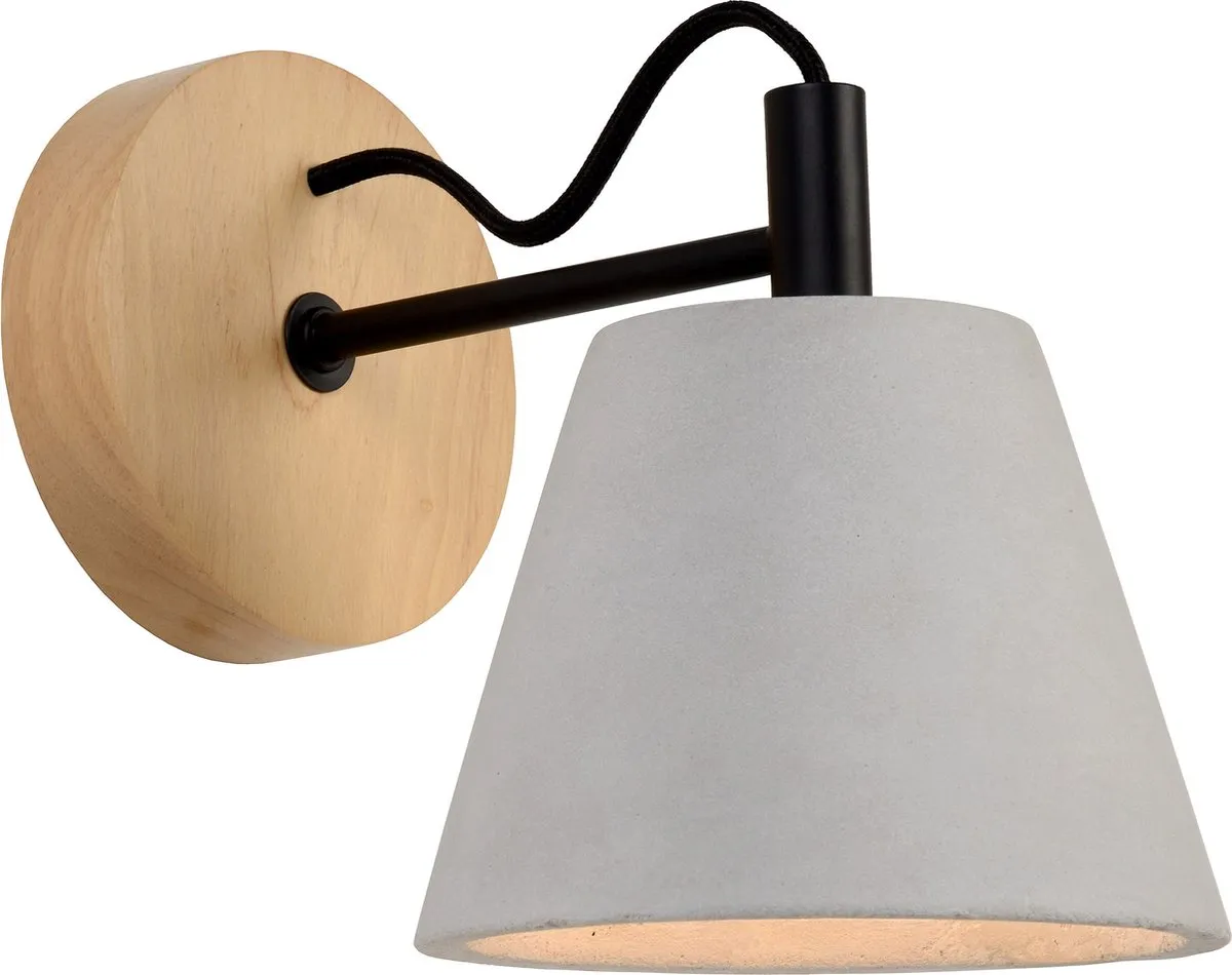 Lucide Possio Wandlamp E14 - Grijs