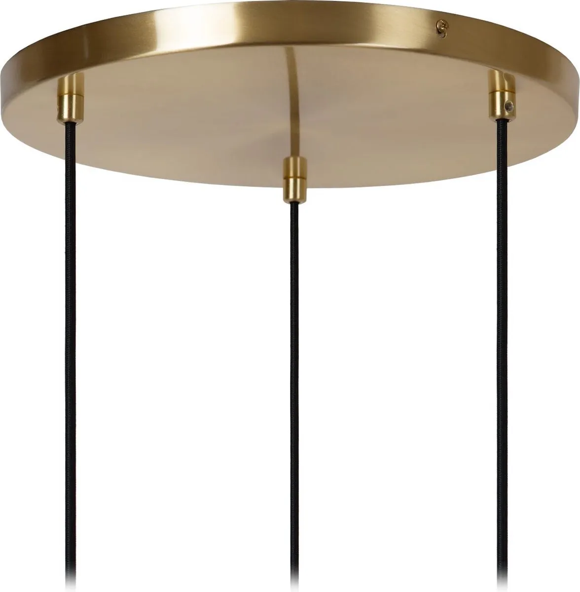 Lucide Alicent Hanglamp Ø35cm - 3xE27 Mat Goud/Messing