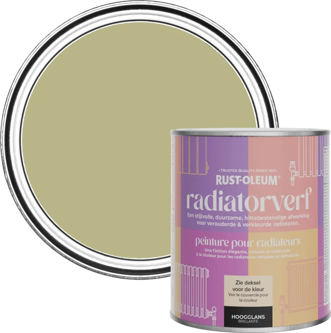 Rust-Oleum Radiatorverf Hoogglans Saliegroen 750ml