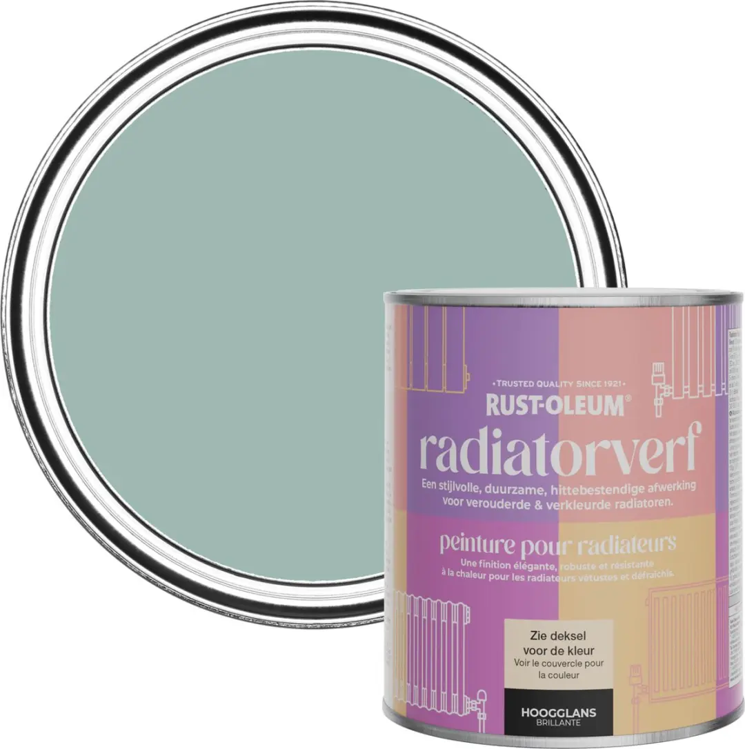 Rust-Oleum Blauw Radiatorverf Hoogglans 750ml