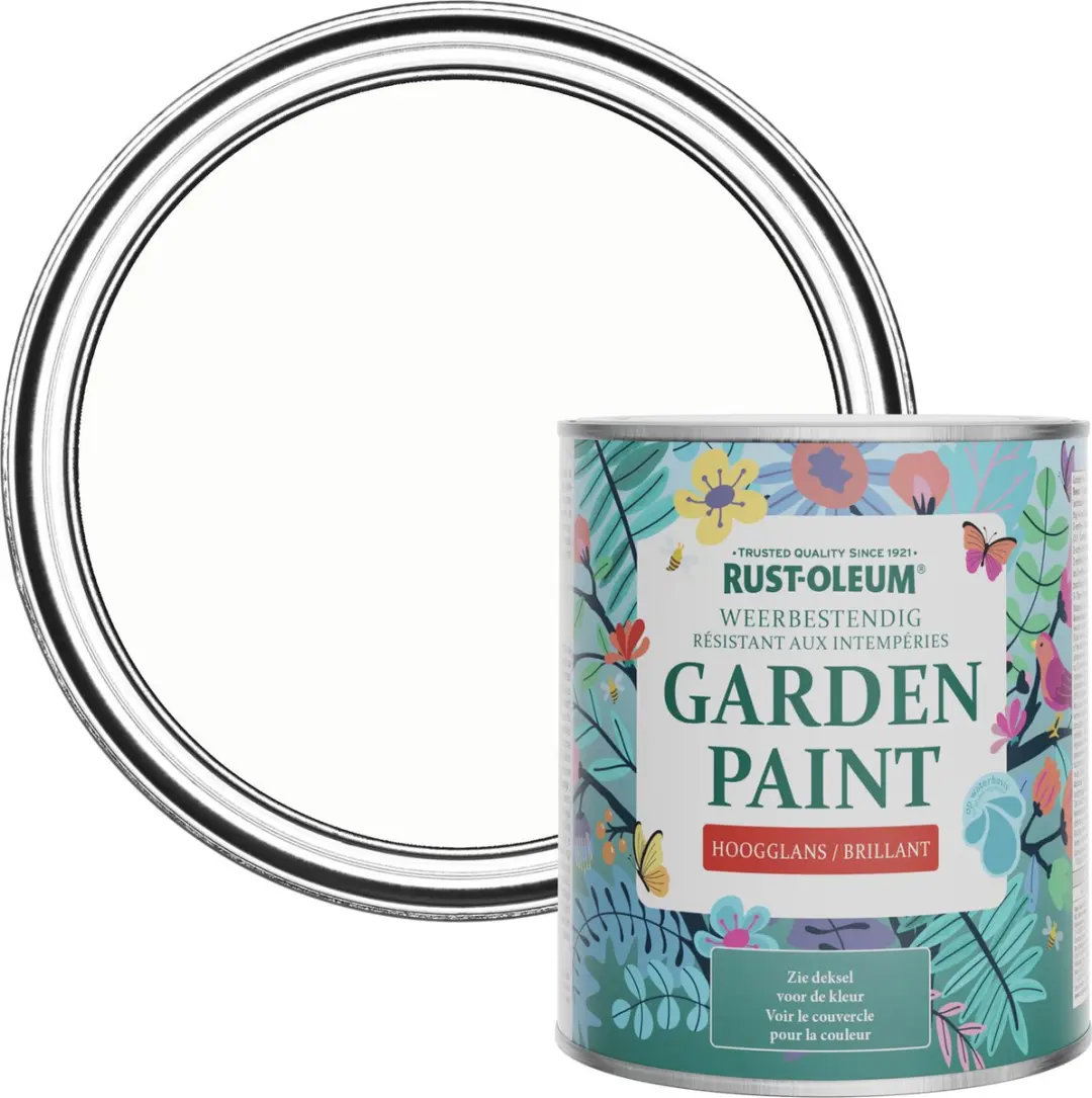 Rust-Oleum Wit Tuinverf Hoogglans 750ml