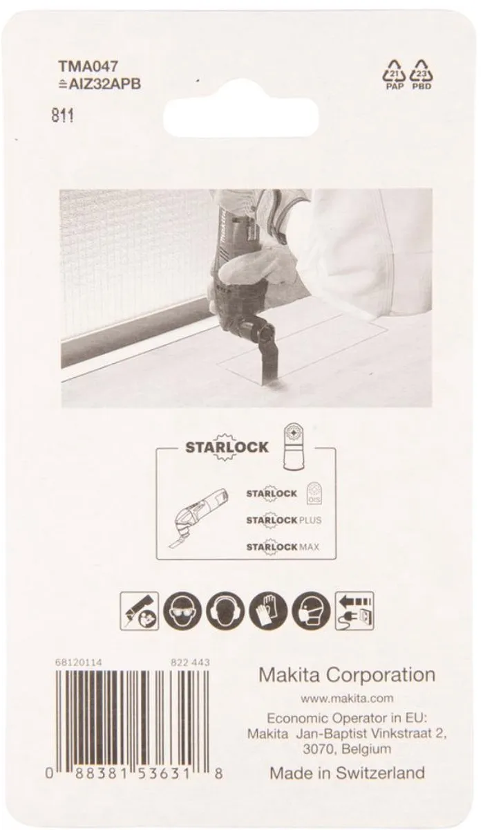 Makita TMA047 Invalzaagblad 32mm Hout & Staal - B-64814