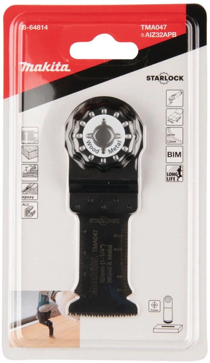 Makita TMA047 Invalzaagblad 32mm Hout & Staal - B-64814