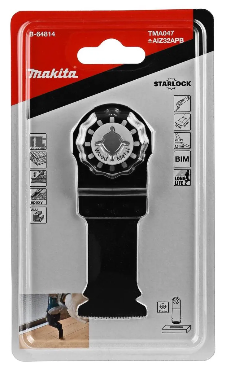 Makita TMA047 Invalzaagblad 32mm Hout & Staal - B-64814