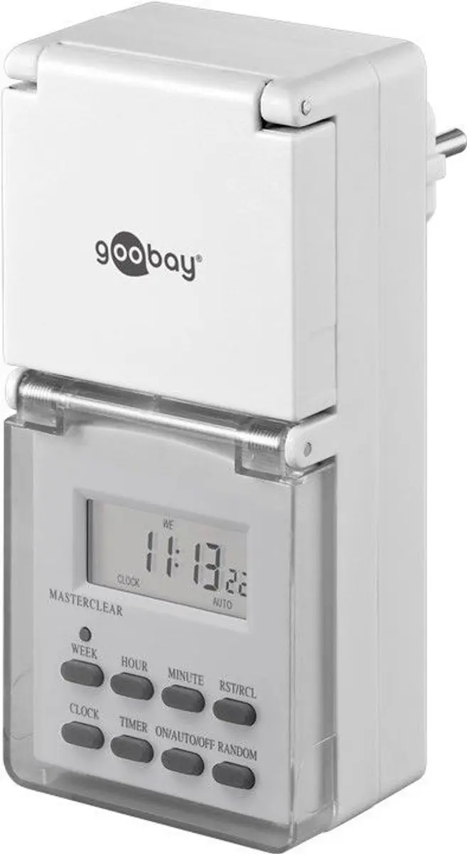 Goobay Digitaal Tijdschakelklok Set 3 Stuks - IP44 - Wit