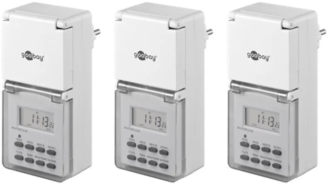 Goobay Digitaal Tijdschakelklok Set 3 Stuks