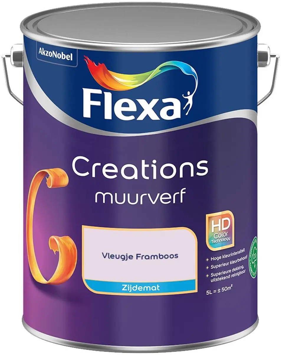Flexa Creations Muurverf Zijdemat Vleugje Framboos 5L