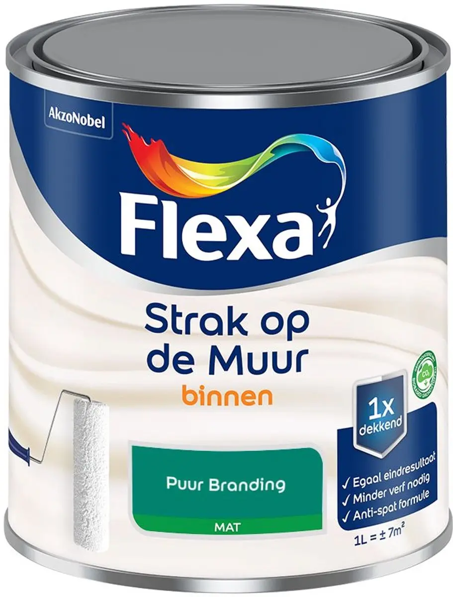 Flexa Strak Op De Muur Binnen Mat Mengverf 1L