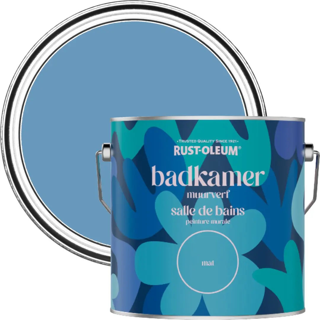 Rust-Oleum Korenbloemblauw Badkamerverf 2,5L