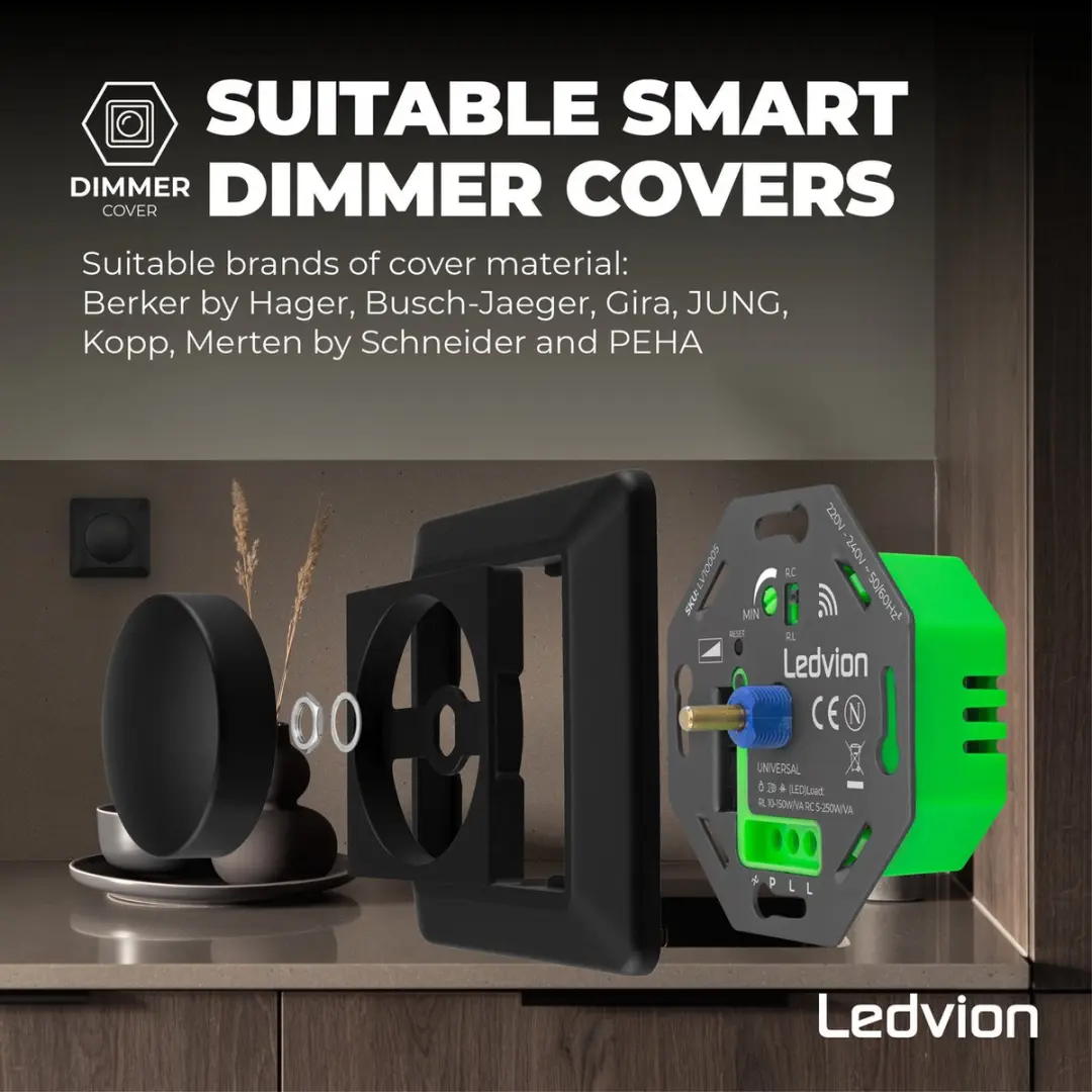 LEDVION LED Smart WIFI Dimmer 5-250W - Zwart